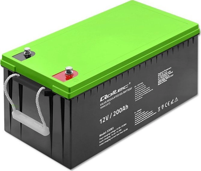 Qoltec Battery żelowy 12V 200Ah GEL