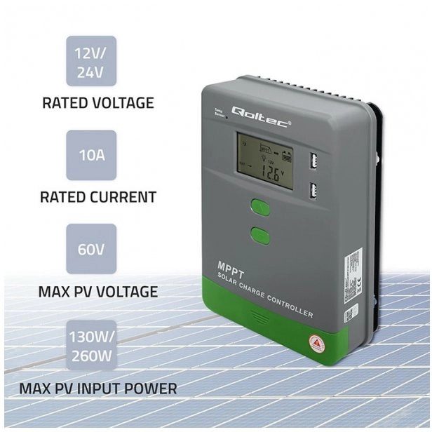 Qoltec Solar MPPT charge controller with