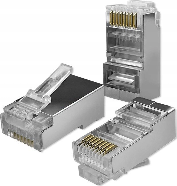 Qoltec Pass-through plug RJ45 connector CAT6