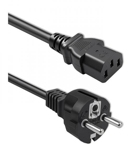 Qoltec Kabel zasilający SCHUKO  IEC C13