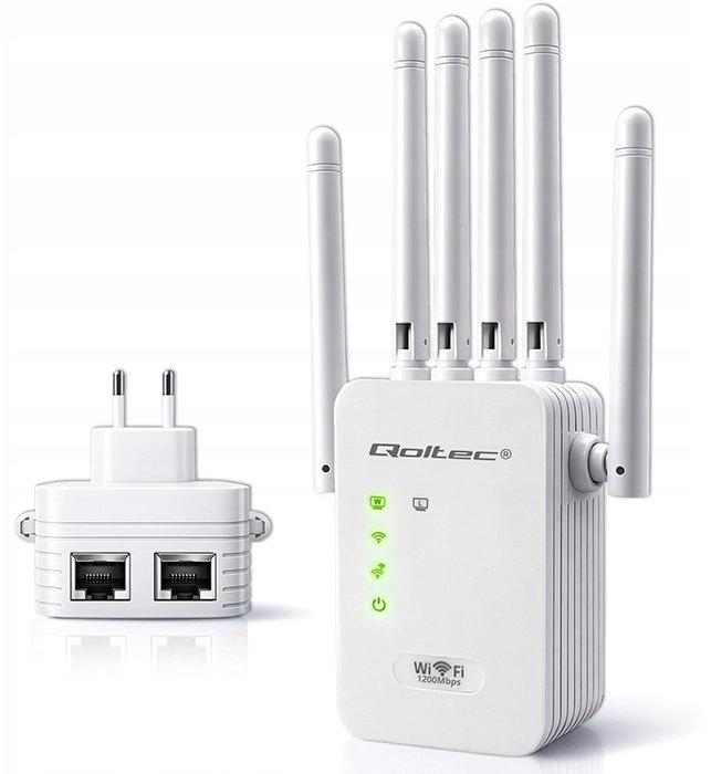 Qoltec Wzmacniacz sygnału WiFi 6 Repeater