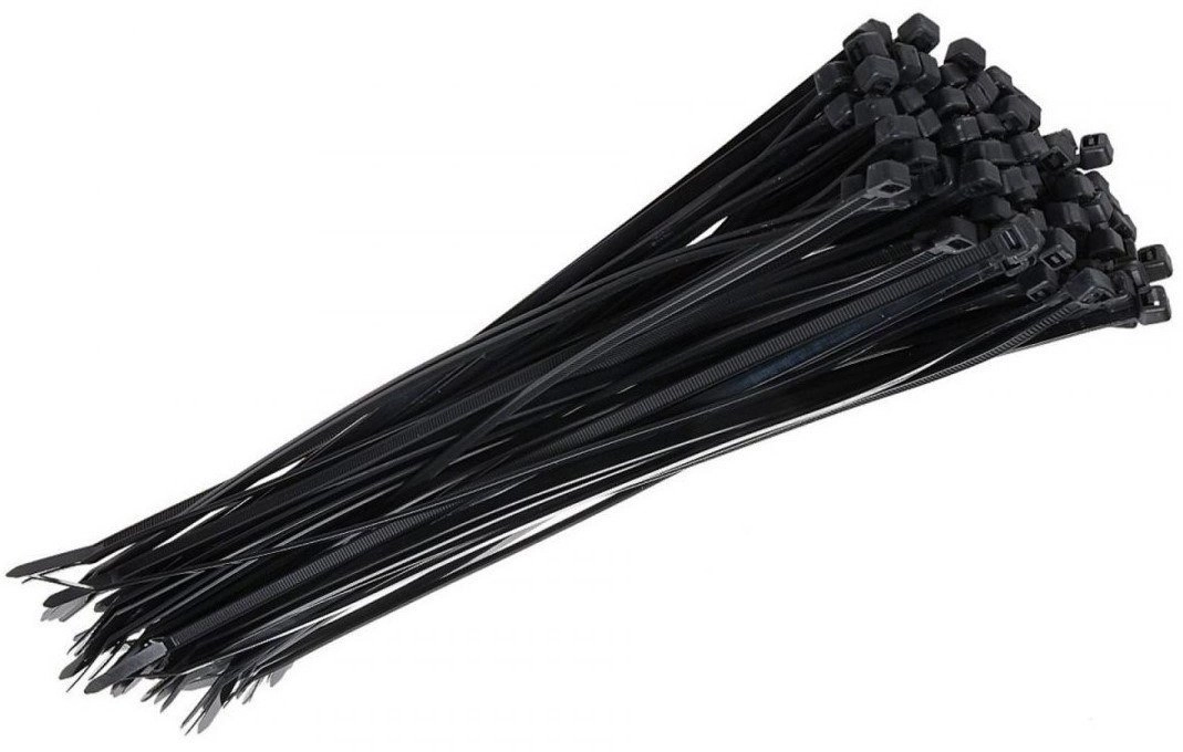 Qoltec Cable Tie Black 2.5x120mm