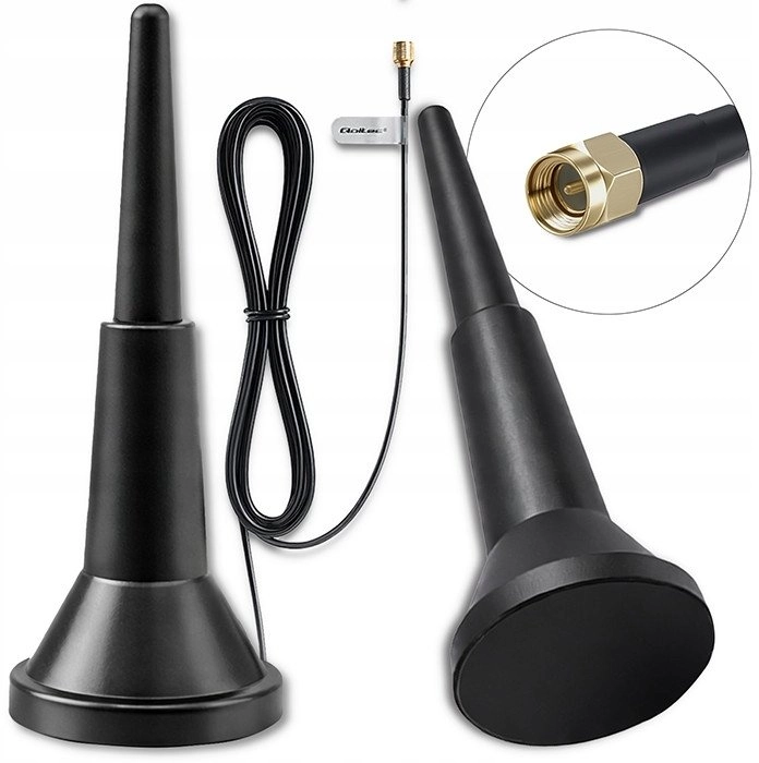 Qoltec Antena 4G LTE z podstawą