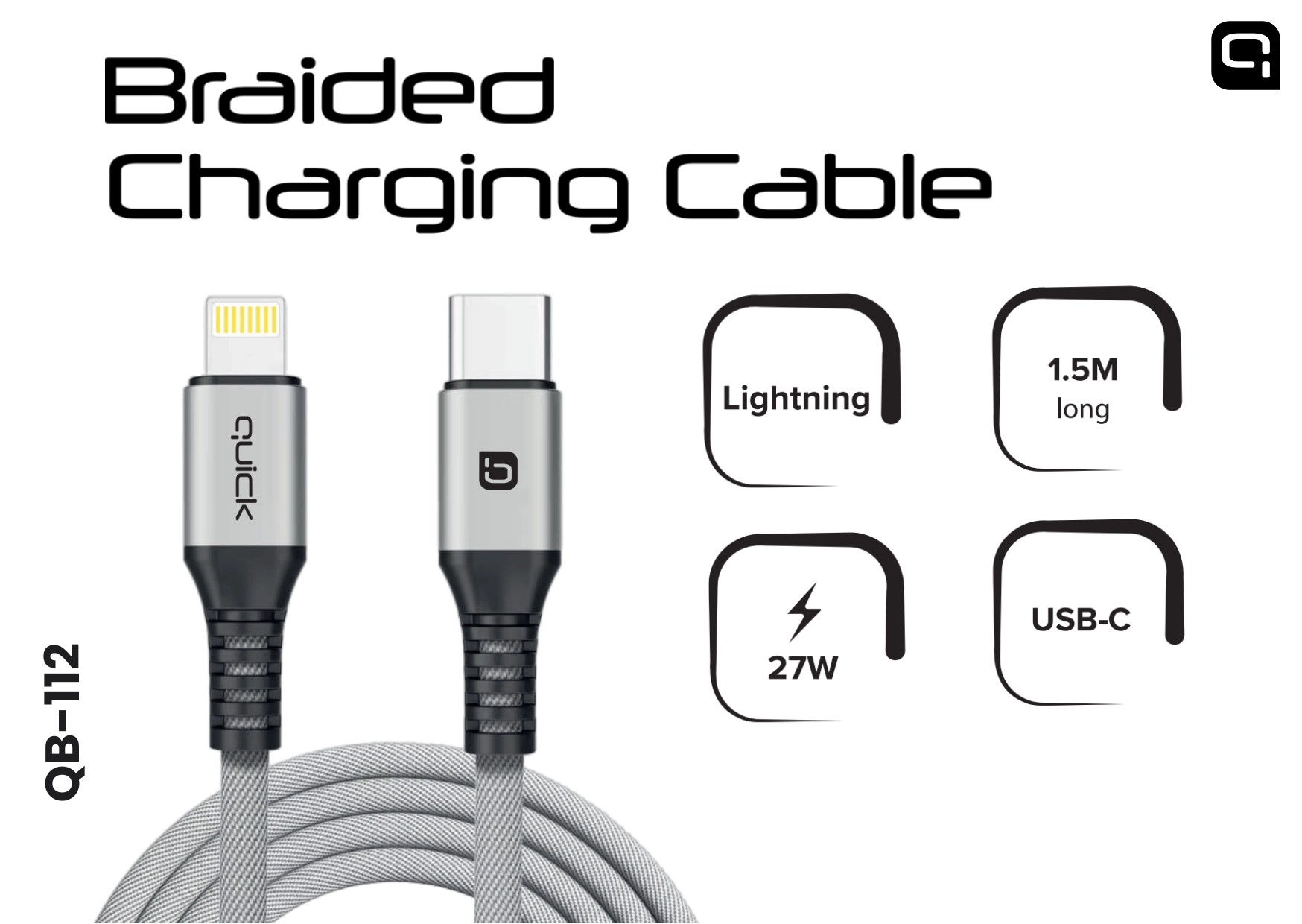 Quick QB-112 Braided Charhing and Data