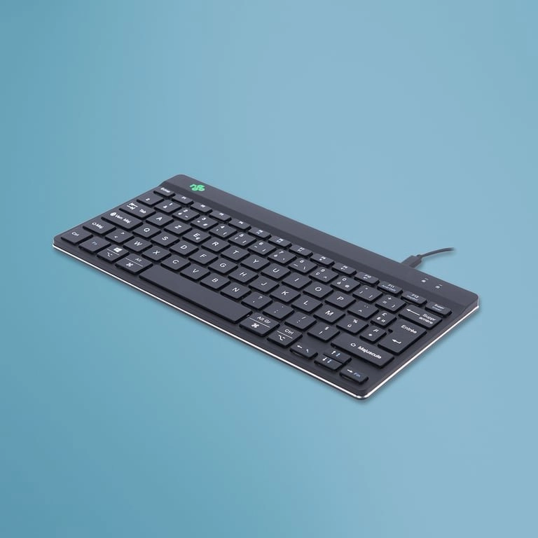 R-Go Tools RGOCOFRWDBL tastatūra USB AZERTY Franču Melns