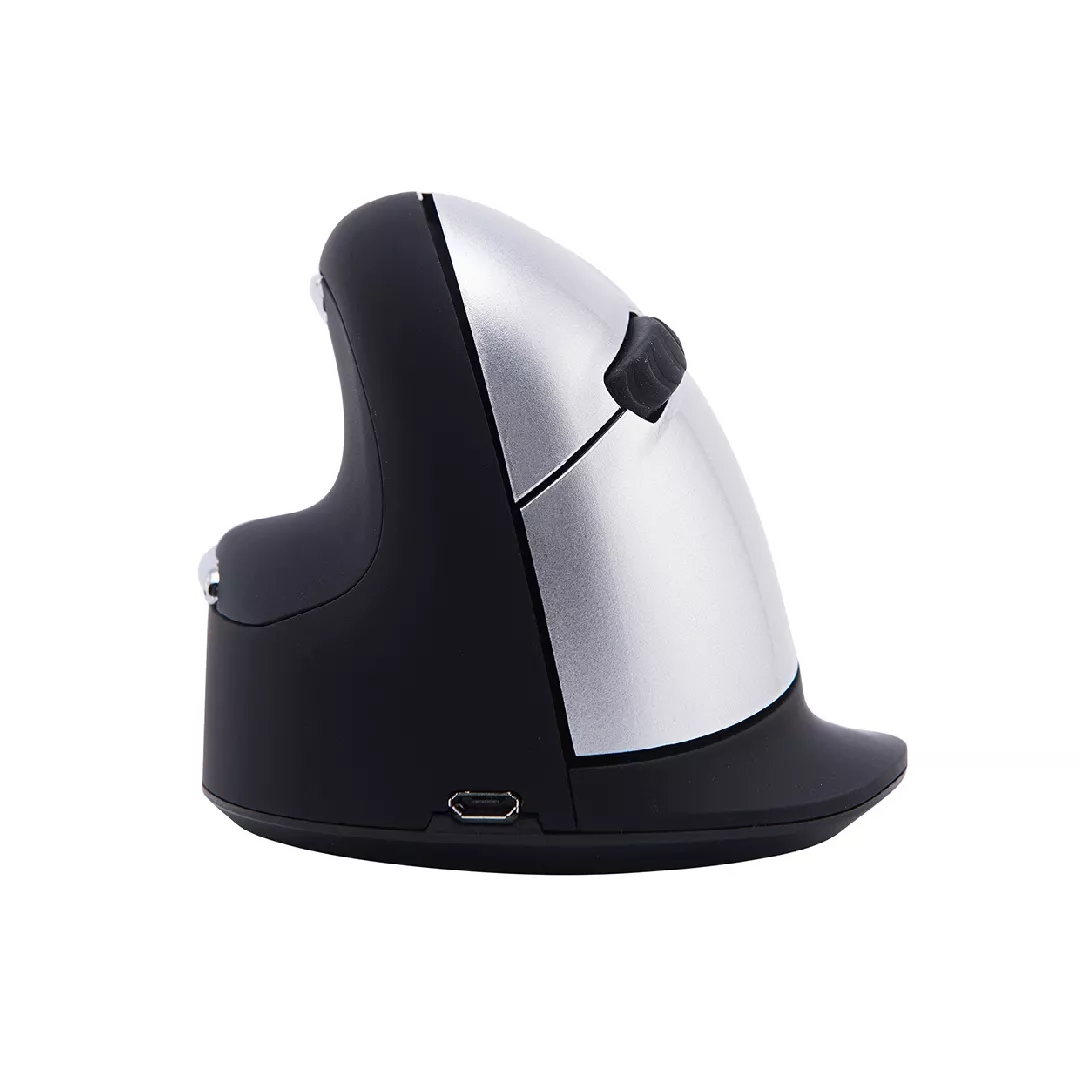 R-Go Tools Ergonomiska pele R-Go HE Break ar pārtraukumu programmatūru, liela (rokas izmērs ≥ 185 mm), kreiļa, Bluetooth, melna