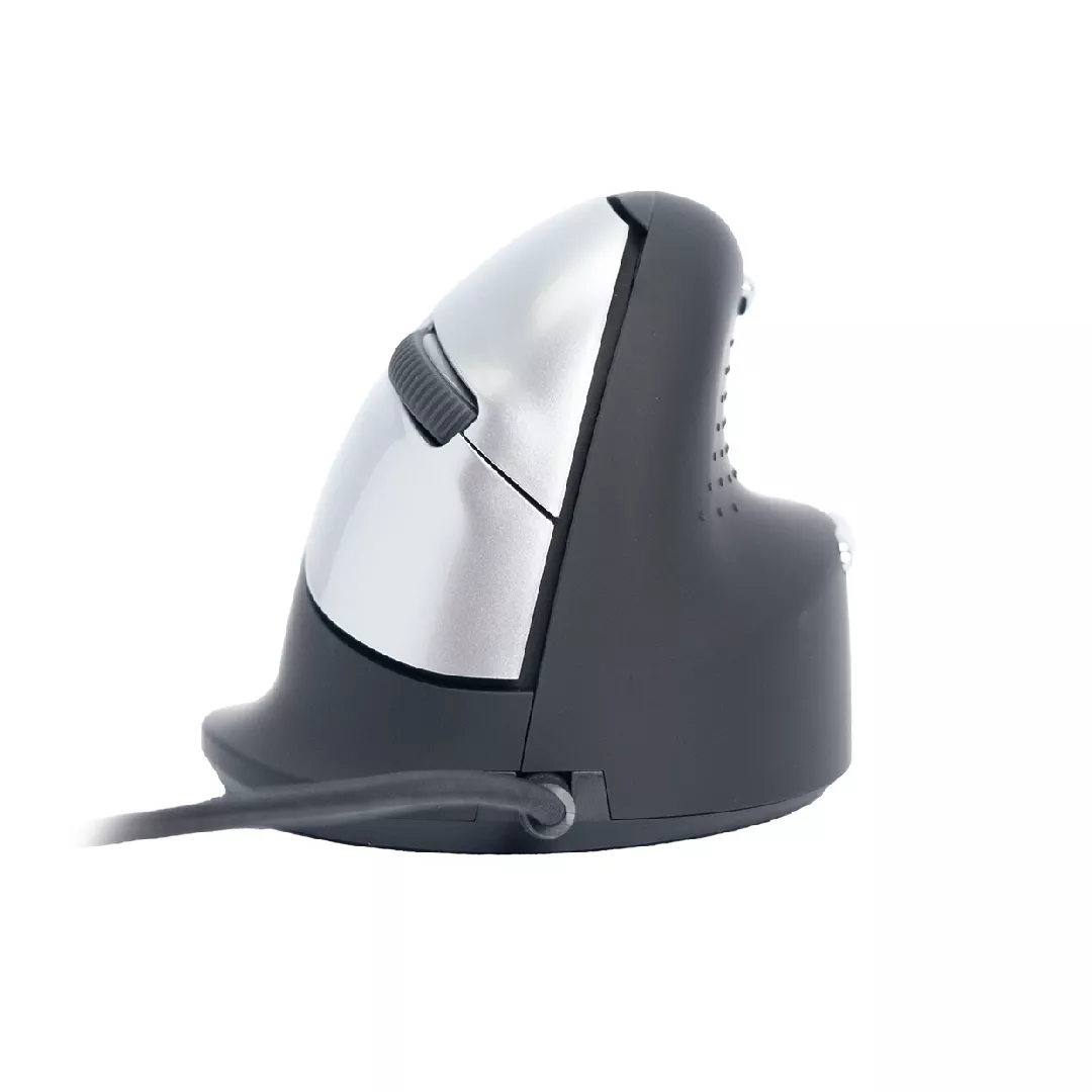 R-Go Tools Ergonomiska pele R-Go HE Break ar pārtraukumu programmatūru, vidēja (rokas izmērs 165-185 mm), labā roka, Vadu, melna