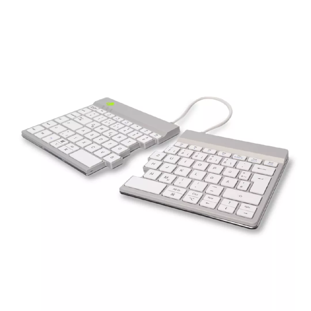 R-Go Tools RGOSBDEWLWH tastatūra Birojs Bluetooth sistēma QWERTZ Vācu Balts