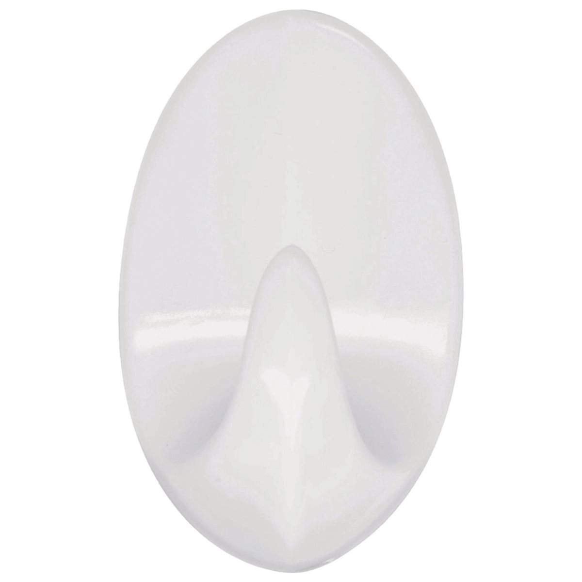 Hook self-adhesive plastic white S size