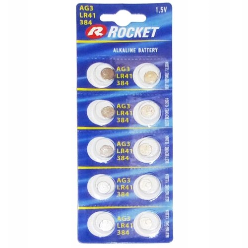 Rocket LR41 / AG3 battery blister