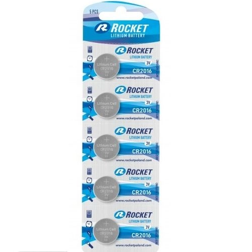 Rocket CR2016 Tablet battery in blister