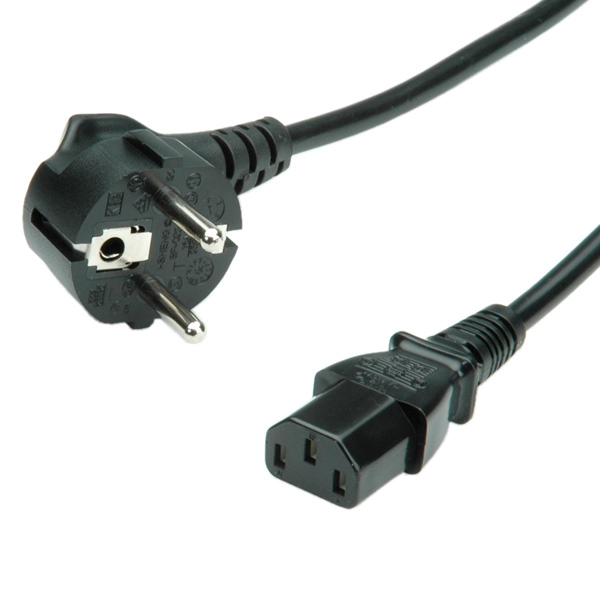 ROLINE Power Cable  straight IEC Connector