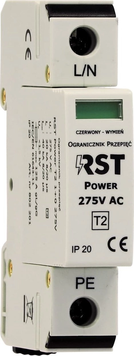 RST Ogranicznik przepięć Power T2 1+0