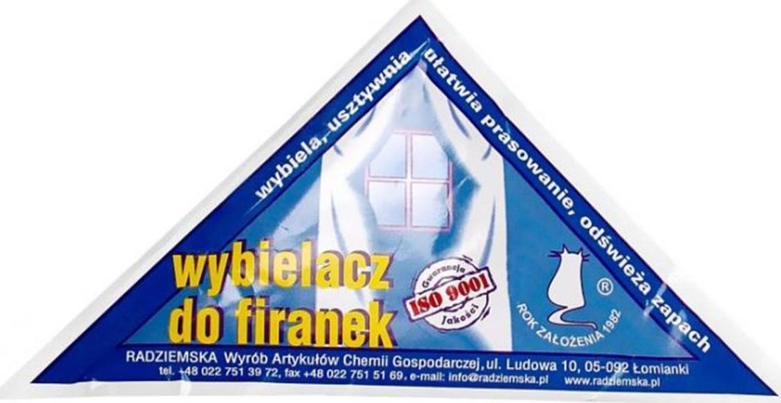 Radziemska WYBIELACZ DO FIRANEK TRÓJKĄT 30g