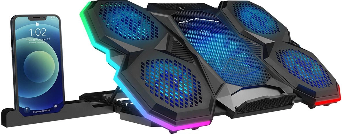 RAMPAGE RGB LAPTOP COOLING STAND AD-RC14