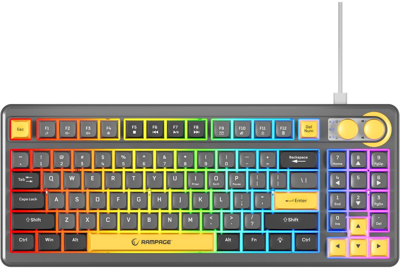 Rampage CYCLONE membrane keyboard CYCLONE