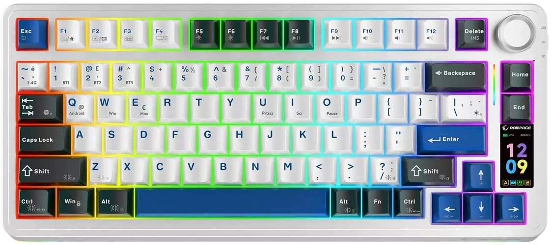 Klawiatura Rampage Quelle Pro StarVector (QUELLPRO-WHITE)
