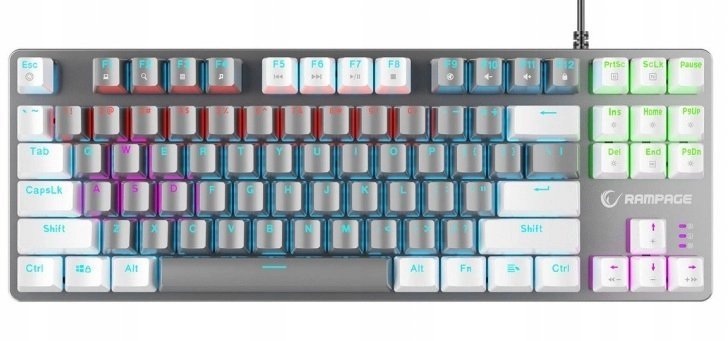 Klawiatura Rampage Snug KRGD sarkanais slēdzis (SNUGK14RS-GW)