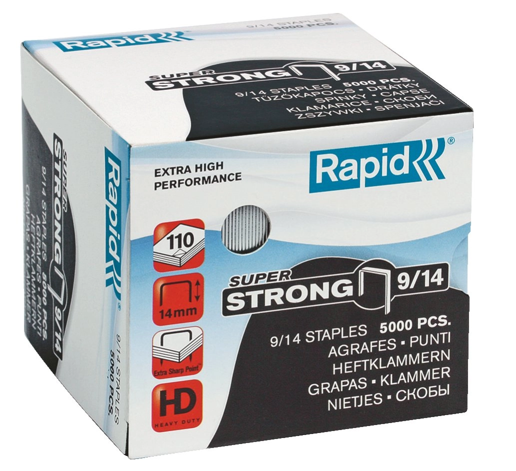 Rapid 9/14 Staples pack 5000 staples