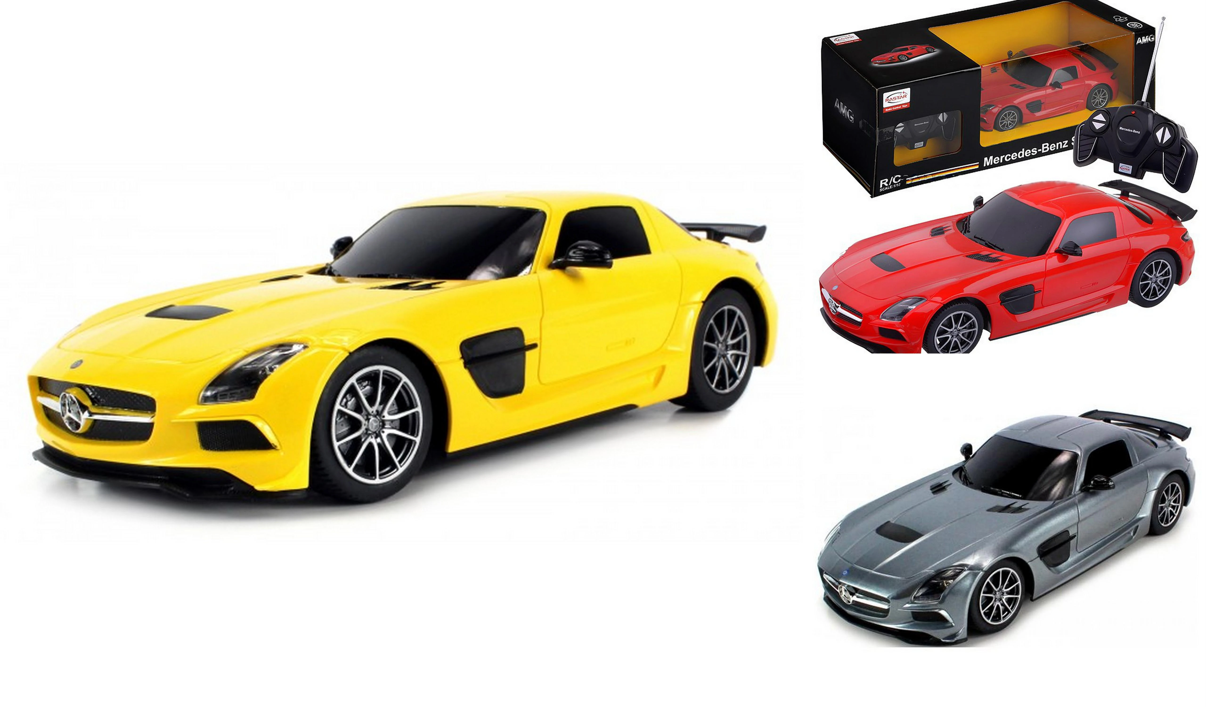 RASTAR automodelis valdomas Mercedes-Benz SLS AMG