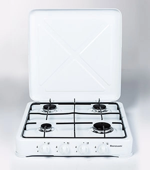 Ravanson K-04T hob Black White Countertop
