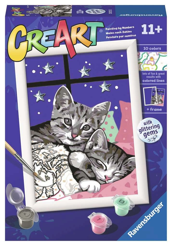 Ravensburger Sleepy Kitties Color by numbers