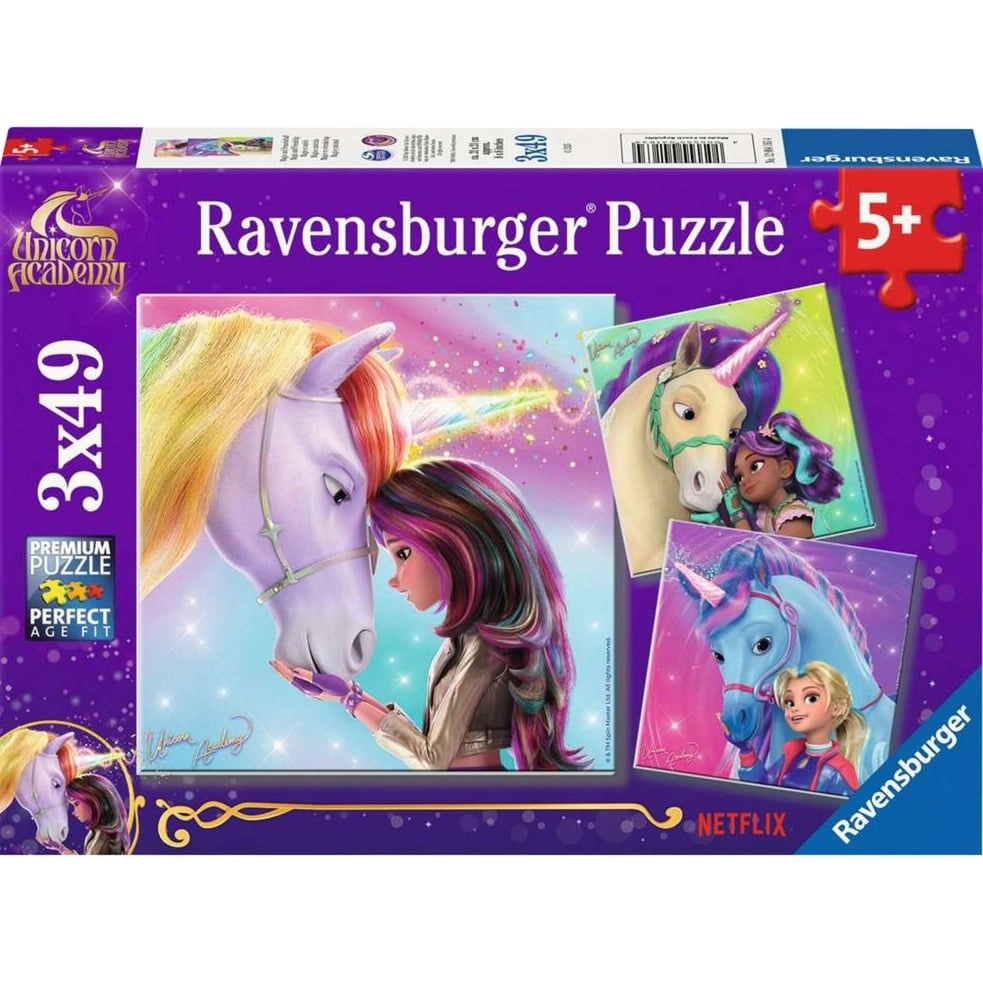 Ravensburger - Unicorn Academy 3x49p (12004163)