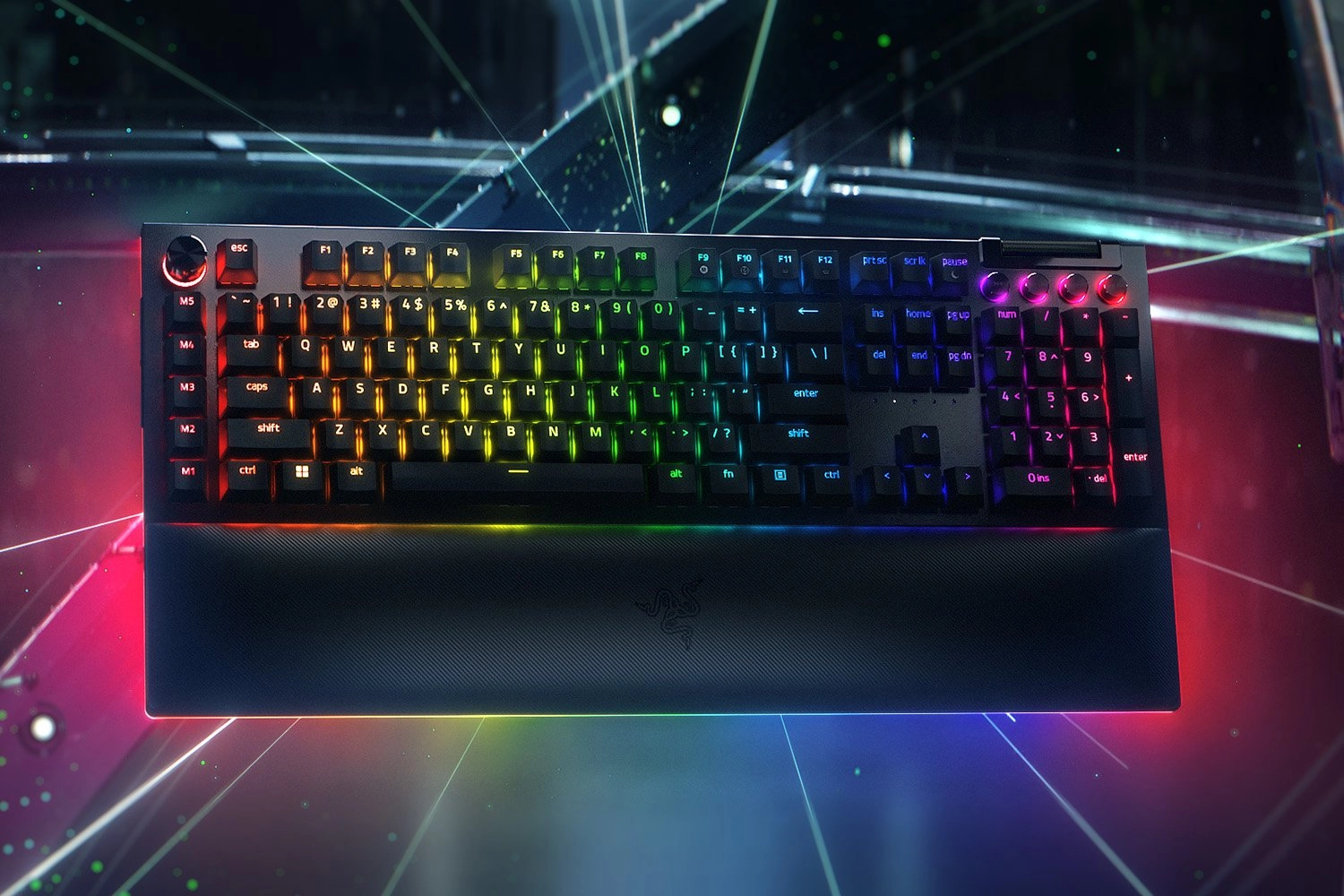 Razer BlackWidow V4 Pro tastatūra Gaming USB QWERTZ German Black