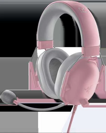 Razer Blackshark V2 X Austiņas Vadu Speļu Pelēks, Rozā