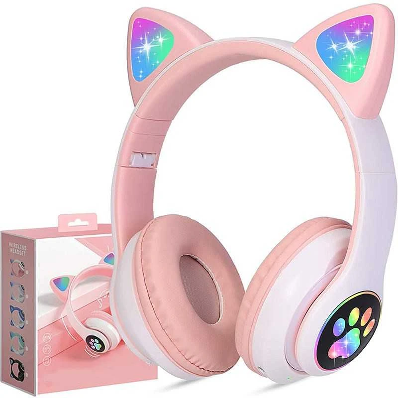 Wireless headphones Reach Cat Glow pink