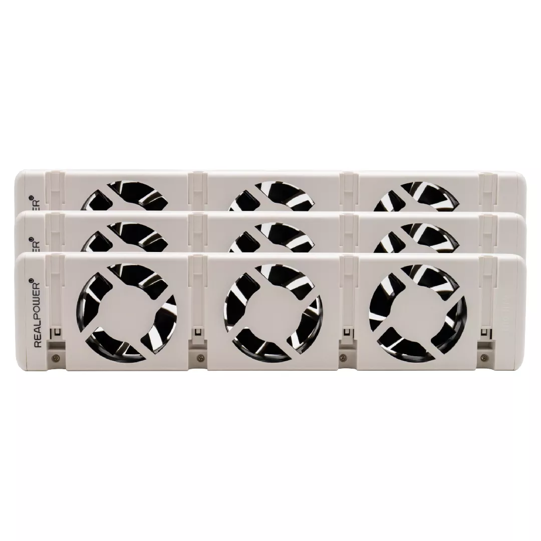 RealPower HL-3 Indoor White Fan electric