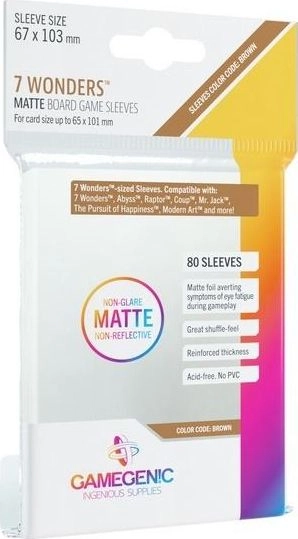 Rebel Gamegenic: Matte 7 Wonders Sleeves