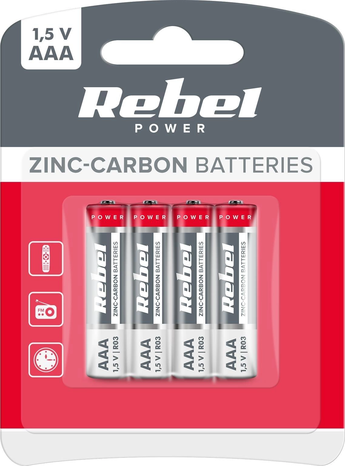 Rebel Bateria Greencell AAA / R03