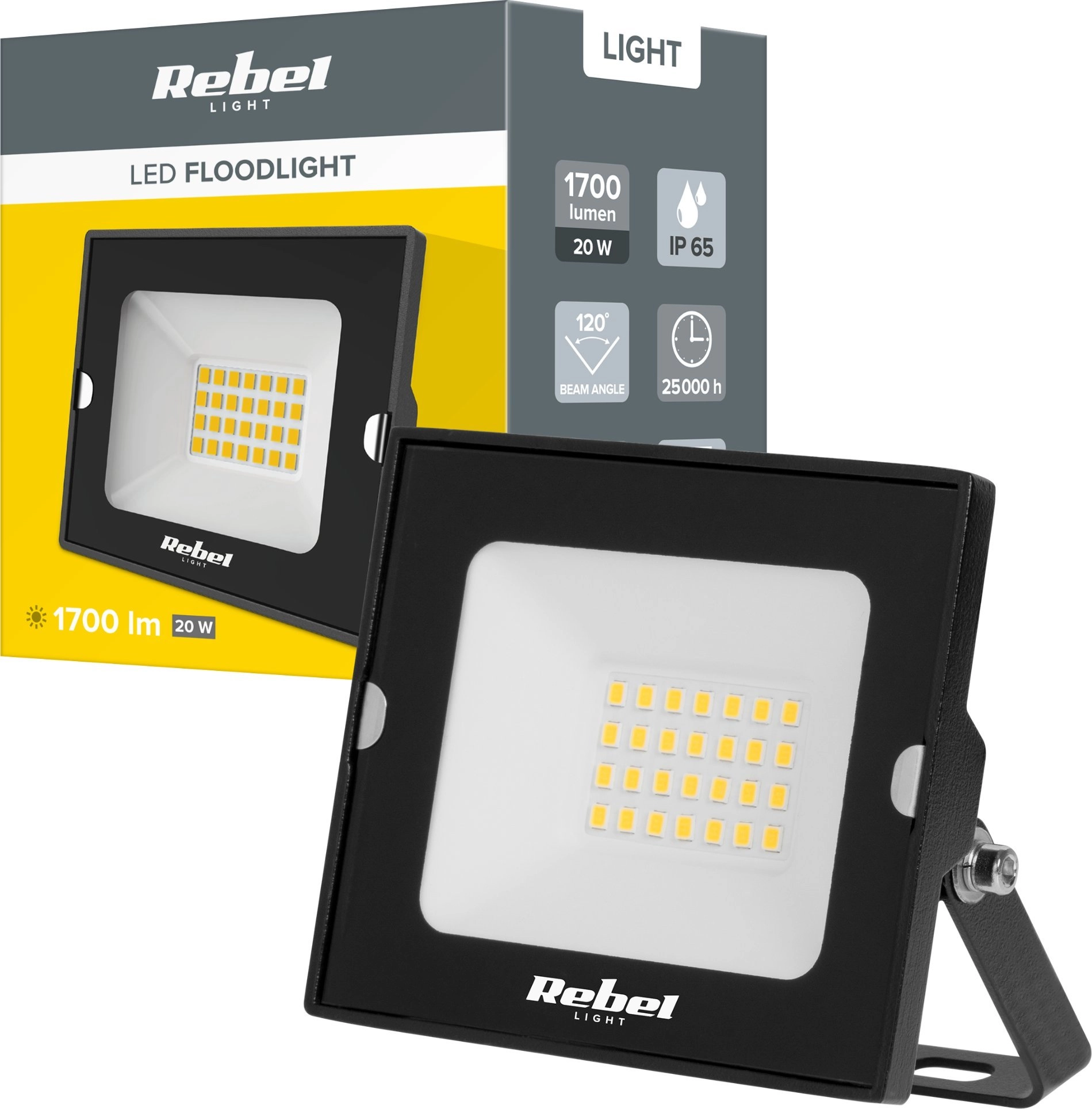 Reflektor LED 20W 6500K 230V IP65