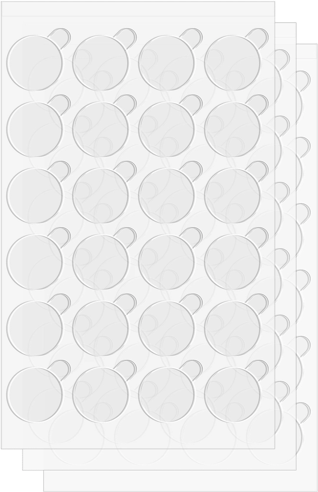 Rebel Double-sided self-adhesive REBEL stickers  round
