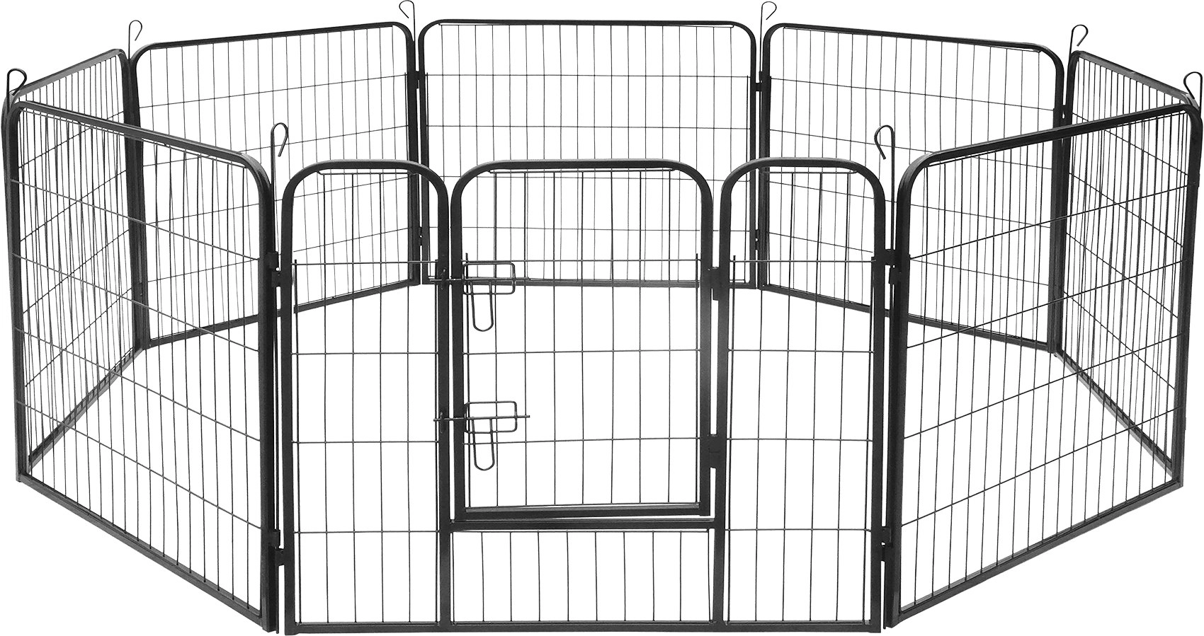 Modular dog playpen steel pen size