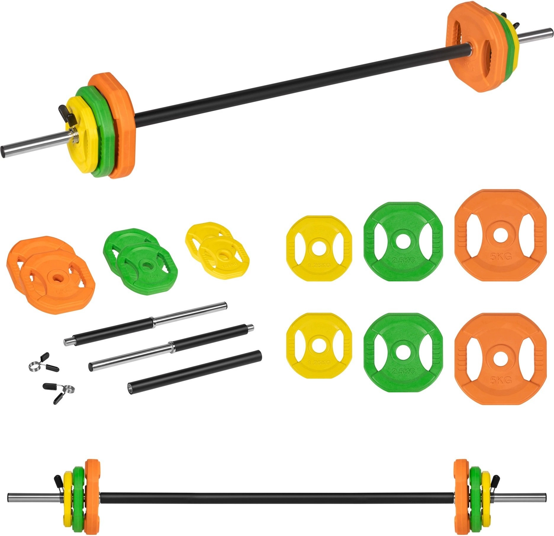 Rebel Folding barbell with cast iron