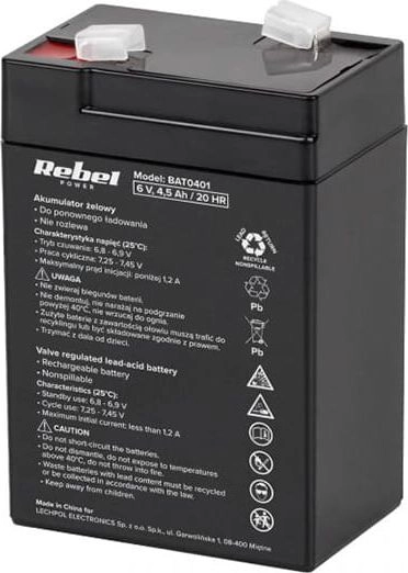 Rebel Battery 6V/4.5Ah (BAT0401) 5901436750949