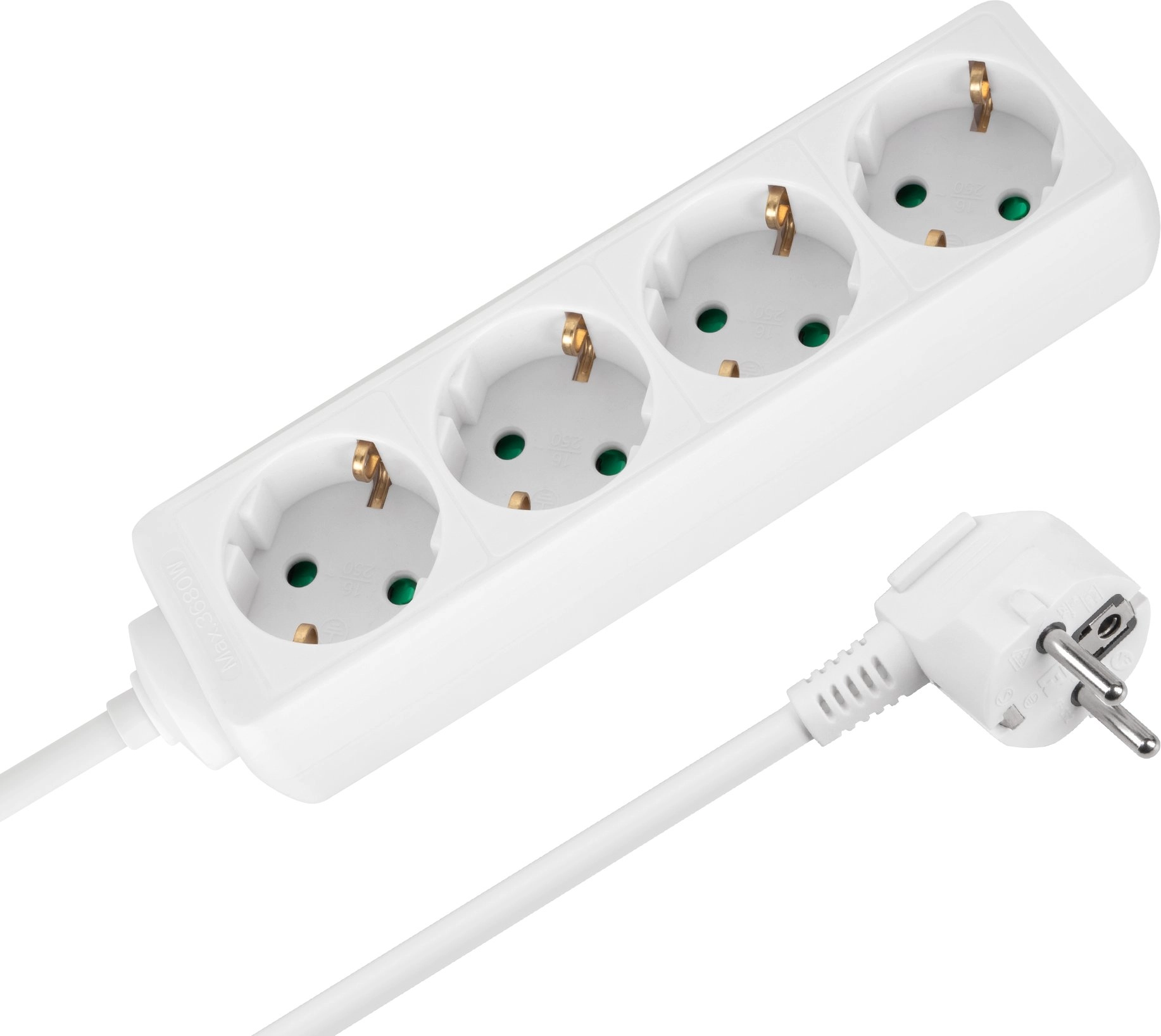 Rebel Extension cord  4 sockets  2m