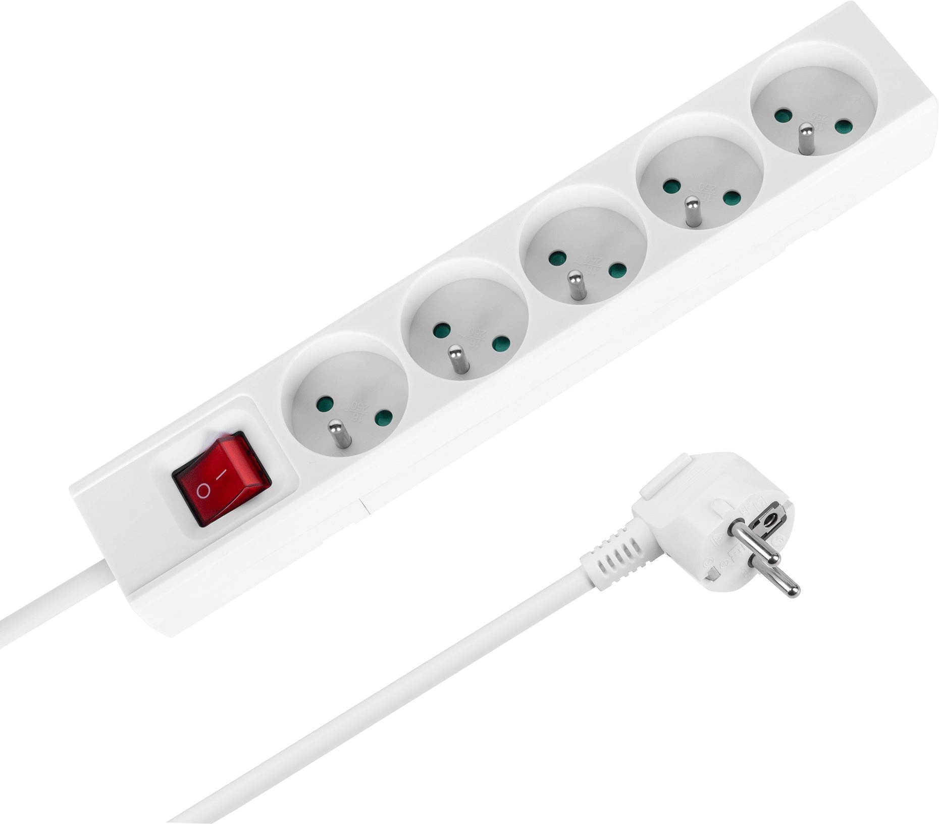 Rebel Extension cord 5 sockets 2m