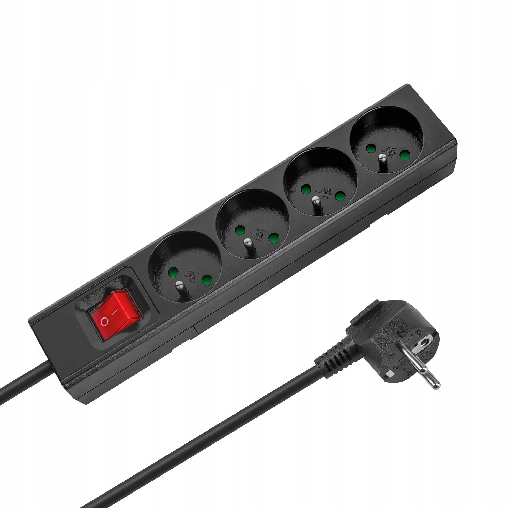 Rebel Extension cord  4 sockets  2m