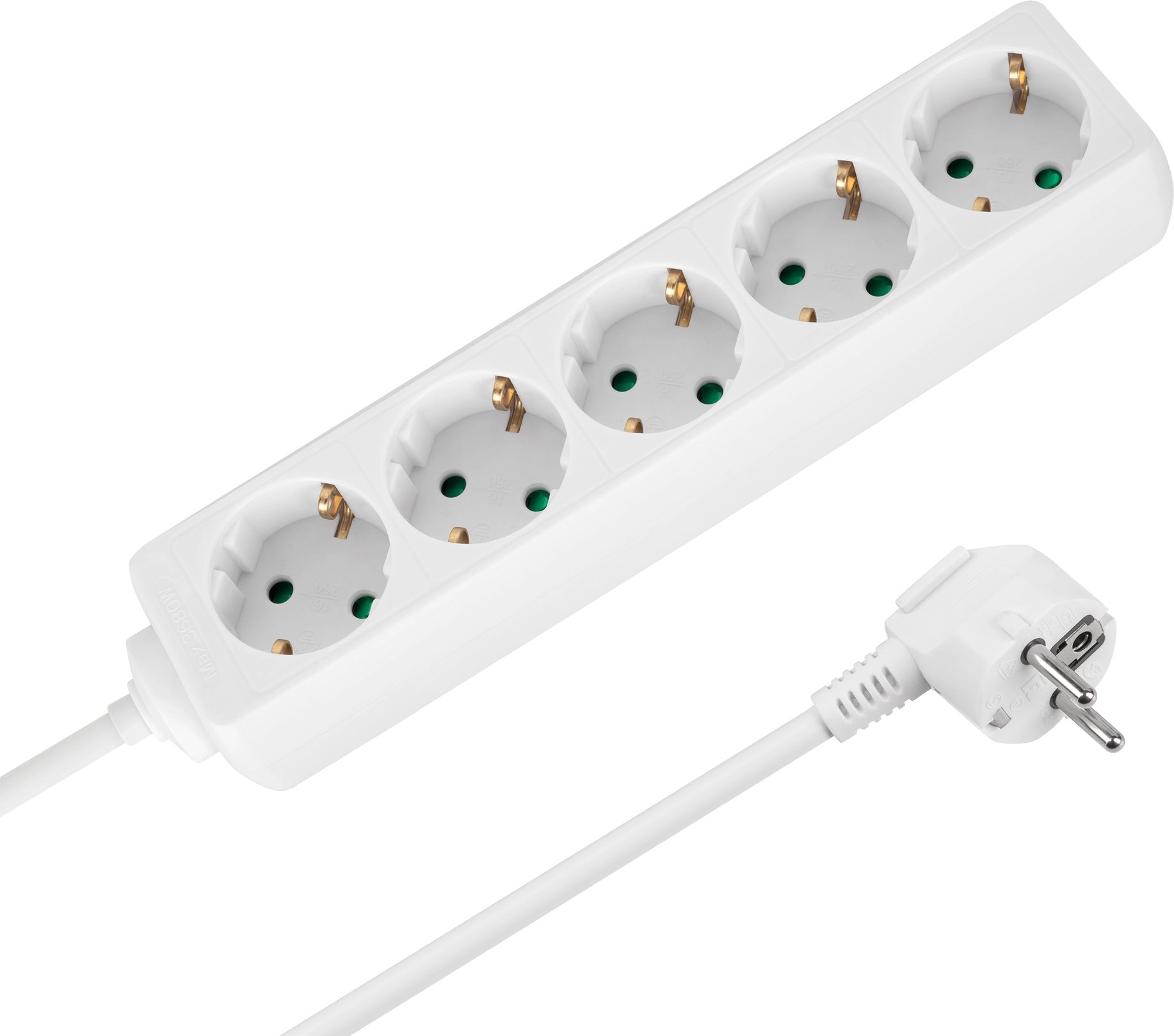 Rebel Extension cord  5 sockets  2m