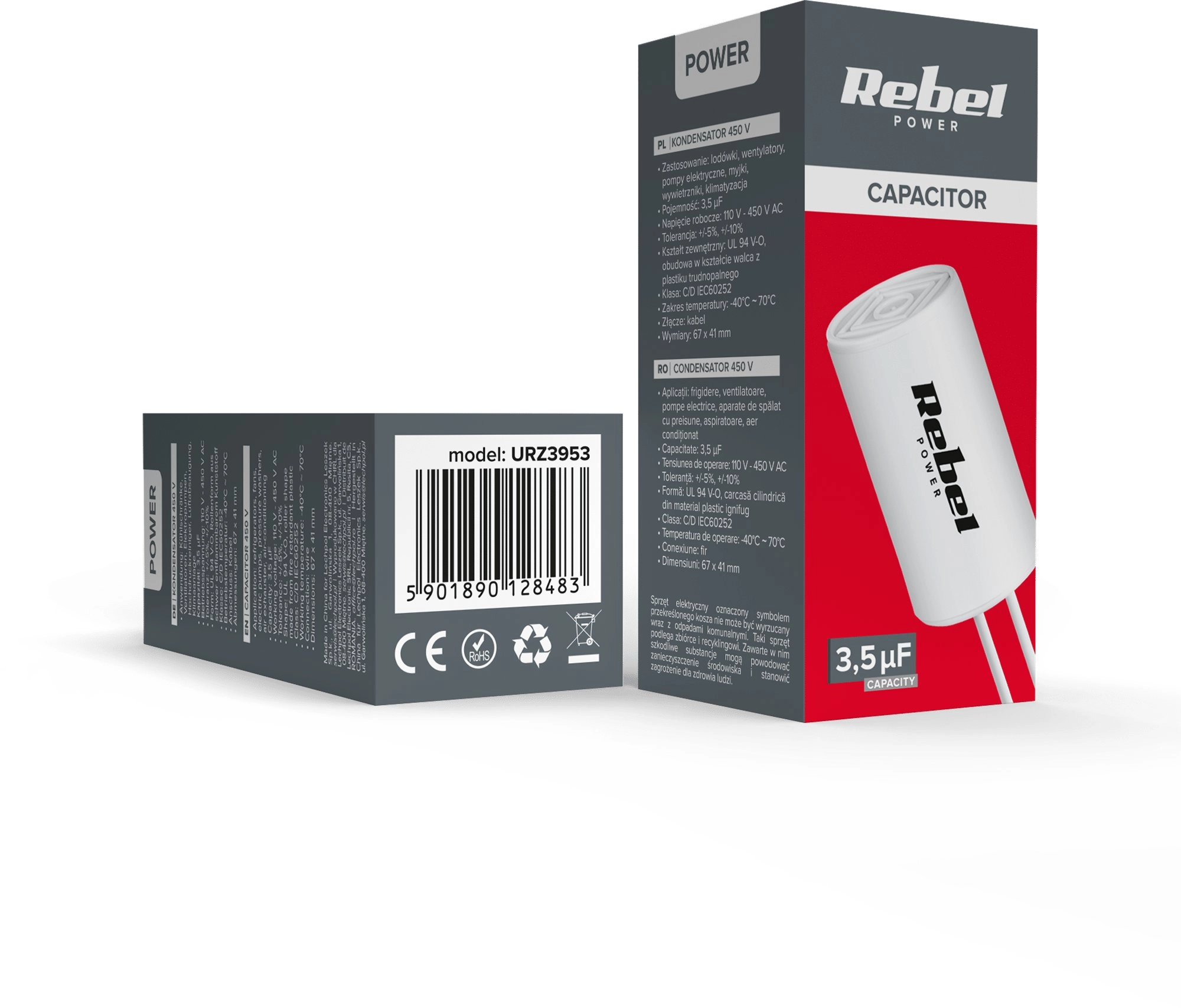 Rebel Capacitor 3.5uF 450 for