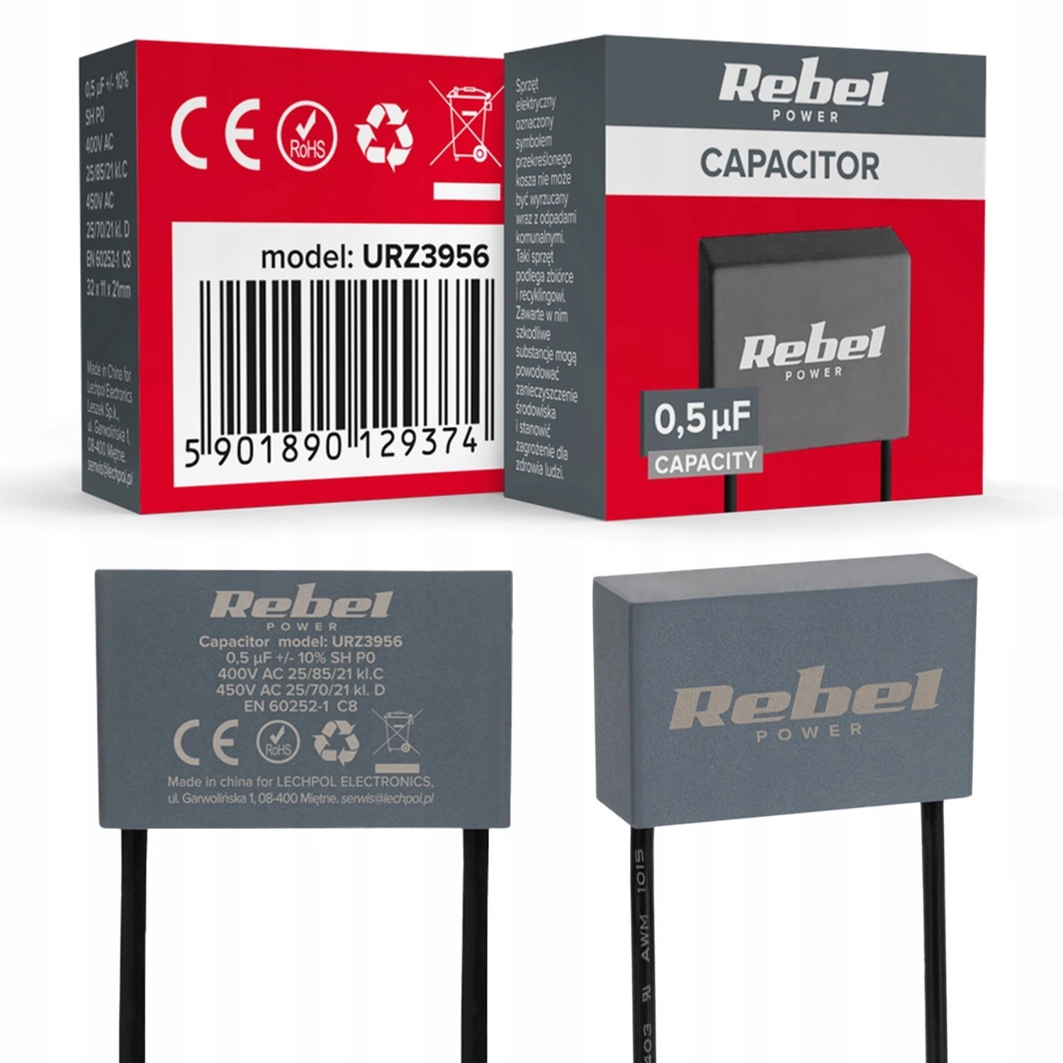 Rebel Capacitor MKSP-8 0.5uF 450V