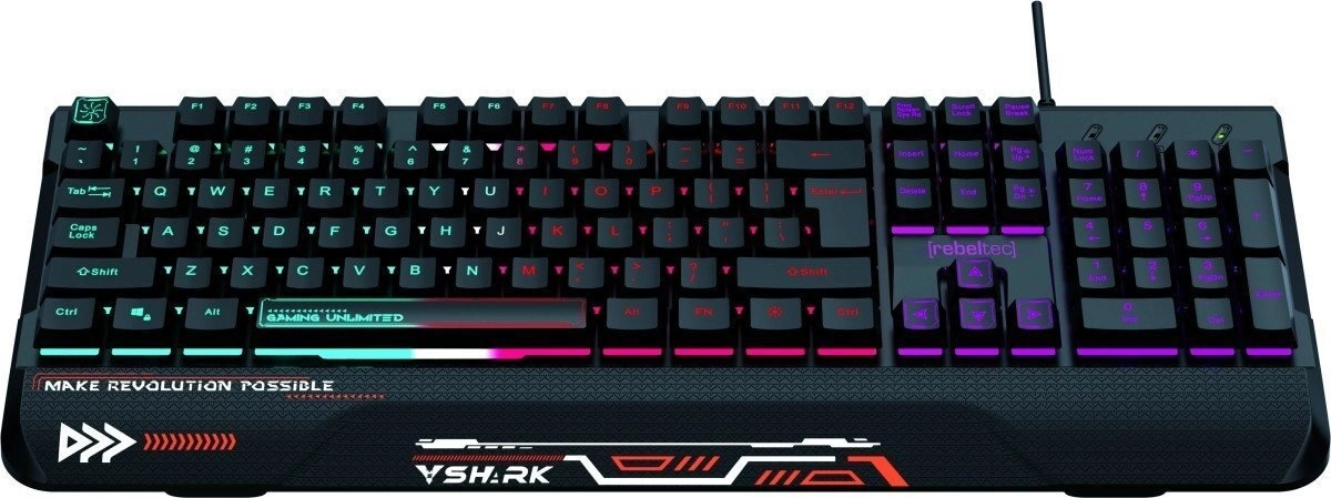 Klawiatura pełnowymiarowa RGB dla graczy SHARK