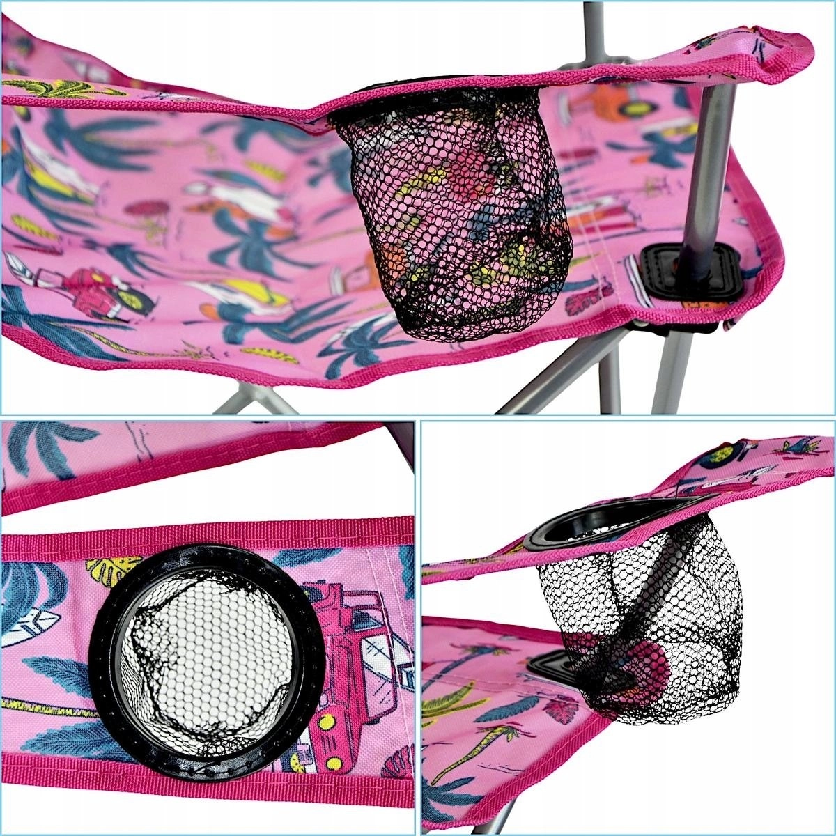 Redcliffs FOLDABLE CHILDREN`S TOURIST CHAIR PINK