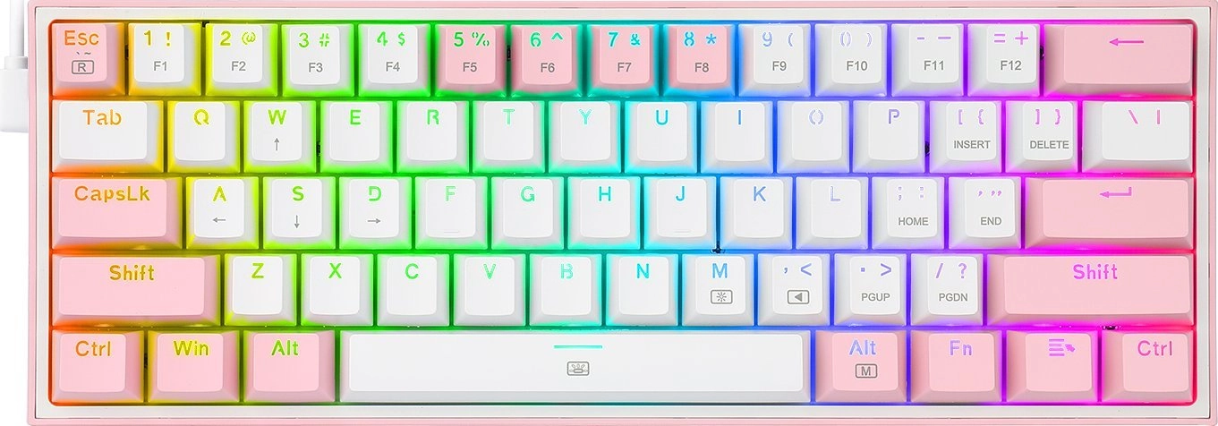 Klawiatura Redragon K617 Fizz  (K617-RGB pink)
