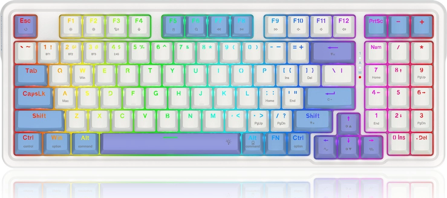 Redragon Gloria Pro kameņu tastatūra (K664WBP-RGB-PRO)