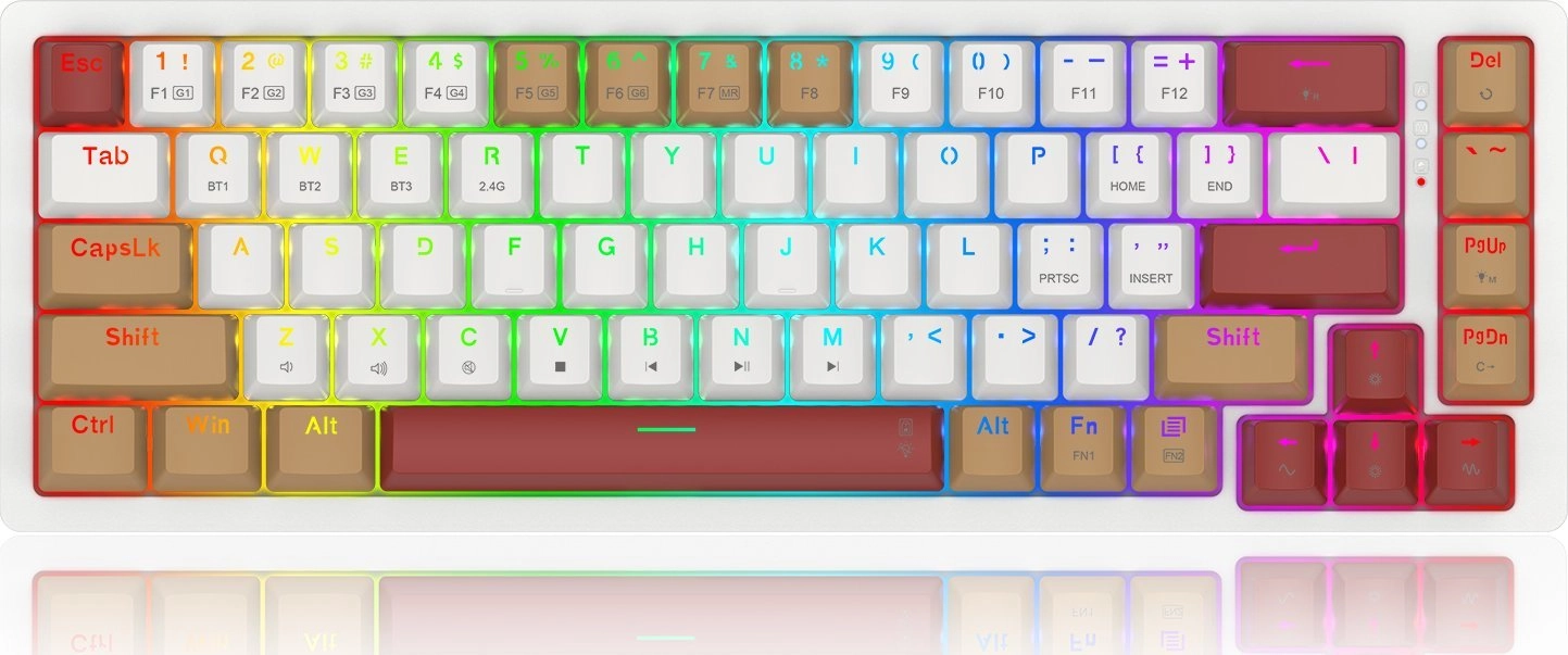 Klawiatura Redragon K677WLR Pro Rammus Brown