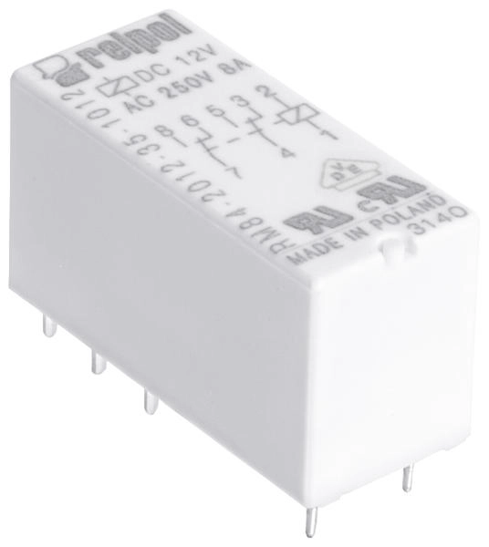Relpol Miniature relay 2P 8A 24V